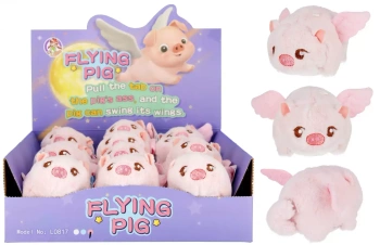 Zabawka Naciągana Pluszowa Świnka 12cm Mega Creative 565704