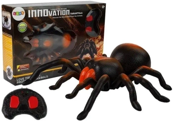 Pająk na zdalnie sterowany R/C czarno-pomarańczowy - Leantoys