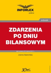 eBook ZDARZENIA PO DNIU BILANSOWYM - Joanna Gawrońska