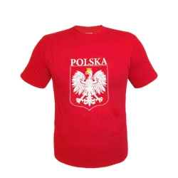 Koszulka z nadrukiem czerwona M - Arpex