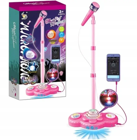 Mikrofon na statywie ze światłem BZG0599 80599