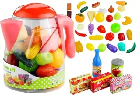 Artykuły spożywcze w dzbanku 50el - Leantoys