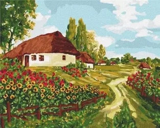 Malowanie po numerach - Ukraińskimi drogami 40x50 - Ideyka