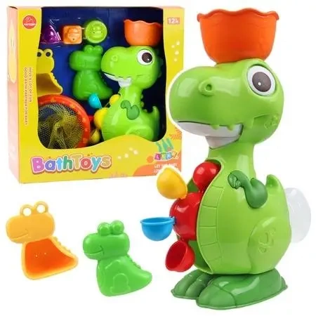 Dinozaur z młynkiem do kąpieli 8el - Leantoys