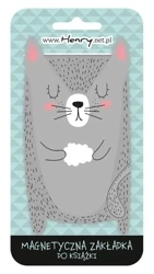 Zakładka magnetyczna szary kot - Henry