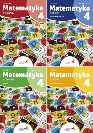 Matematyka z plusem 4 Podręcznik + ćwicz. WERSJA A Liczby + Figury + Ułamki - praca zbiorowa