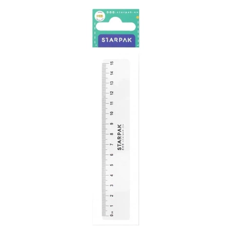 Linijka 15cm plastikowa - STARPAK