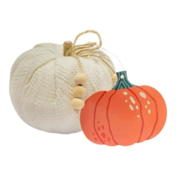 Dynia materiałowa z koralikami. Ecru - MCD