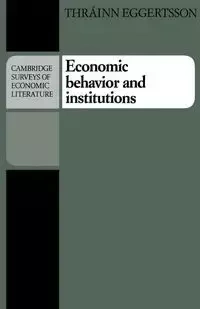 Economic Behavior and Institutions - Eggertsson Thrainn