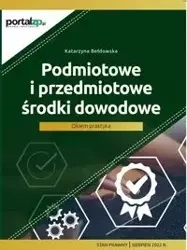 Podmiotowe i przedmiotowe środki dowodowe - Katarzyna Bełdowska