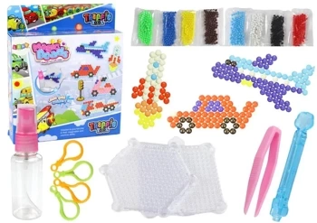 Zestaw koralików wodnych DIY transport 8 kolorów - Leantoys