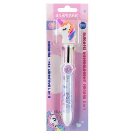 Długopis wielokolorowy 8 kolorów Unicorn Starpak 563034