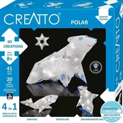 Creatto Świecący Miś Polarny i Przyjaciele - Piatnik