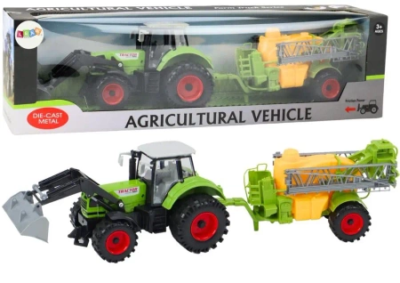 Traktor z opryskiwaczem na napęd zielony - Leantoys