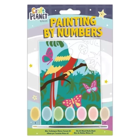 Malowanie po numerach Craft Planet - Papuga - Dalprint