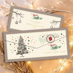 Koperta Boże Narodzenie Choinka nude - Henry