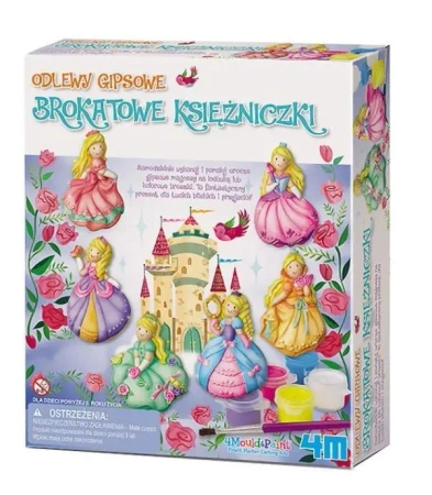 Odlewy gipsowe. Brokatowe księżniczki. - 4M