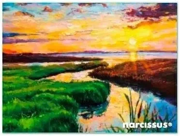 Teczka kopertowa PP A7 Rzeka - Narcissus