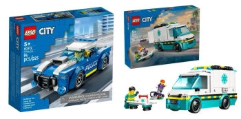 LEGO(R) CITY 60451 KARETKA POGOTOWIA + LEGO CITY RADIOWÓZ 60312