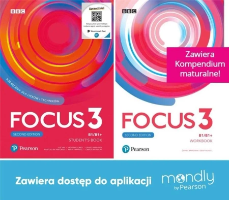Focus 3 2ed SB + WB + dostęp Mondly - praca zbiorowa