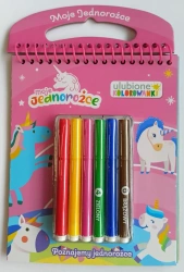Moje jednorożce Ulubione kolorowanki cz. 1 Poznajemy jednorożce - opracowanie zbiorowe