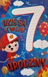 Karnet Urodziny 7 chłopiec - YEKU