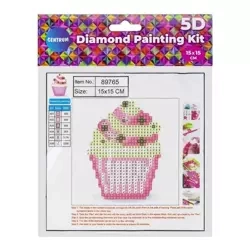 Diamentowa mozaika 5D - Babeczka 15x15 89765 - Panta Plast