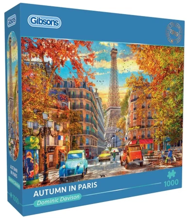 Puzzle 1000 Jesień w Paryżu, Francja - Gibsons
