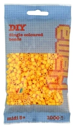 Koraliki Midi w woreczku 1000el żółte - Hama
