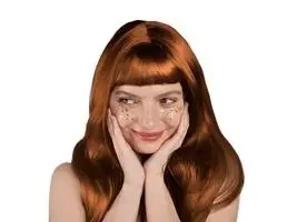 Peruka długie włosy ruda - PartyDeco