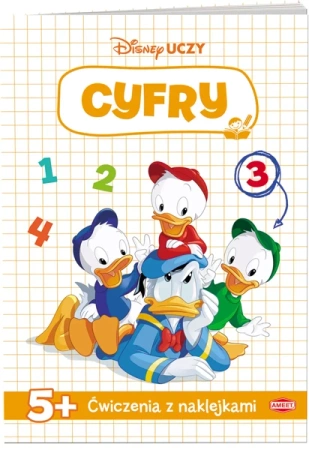 Disney uczy miki Ćwiczenia z naklejkami cyfry UDN-9305 - Opracowanie zbiorowe