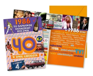 Karnet Urodziny 40 - Kukartka