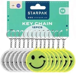 Brelok odblaskowy 7cm Emot (12szt) - STARPAK