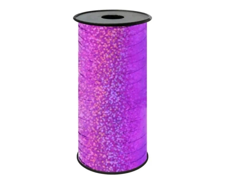 Tasiemka holograficzna różowa 92m - Godan