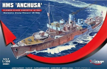 Brytyjska Korweta klasy Flower K186 HMS Anchusa - Mirage Hobby