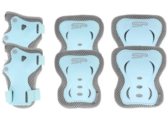 Zestaw ochraniaczy Shield r. L niebieski - Spokey