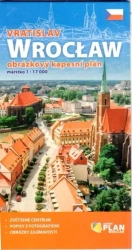 Plan kieszonkowy rysunkowy - Wrocław 1:17000 w.cz - praca zbiorowa