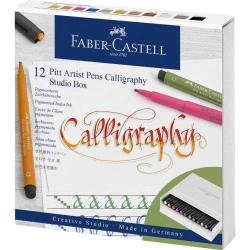 Zestaw pisaków do kaligrafii Pitt Artist Pen 12szt - Faber Castell