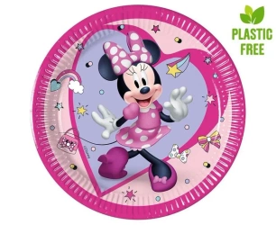 Talerzyki papierowe Minnie Junior 20cm 8szt - Godan
