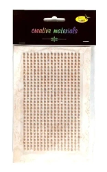 Stiker z perełkami 3mm jasny brąz - Galeria Hobby