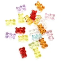 Koraliki szklane spękane 8mm 100szt mix - Dalprint dpCraft