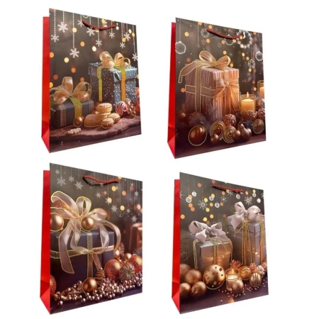 Torebka prezentowa S Boże Narodzenie mix - Ju-Piter