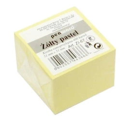 Kostka samoprzylepna pastel żółty 51x51mm 400K - Penword