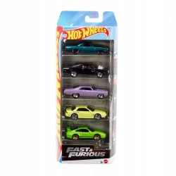 Hot Wheels Fast&Furious 5-pak autek - Mattel