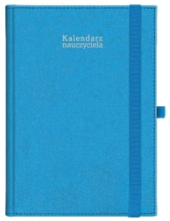 Kalendarz nauczyciela 2024/2025. Niebieski z gumką. A5T. Kraft - Opracowanie zbiorowe
