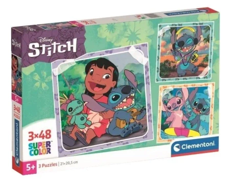Puzzle 3x48 Super Kolor Stitch - Clementoni