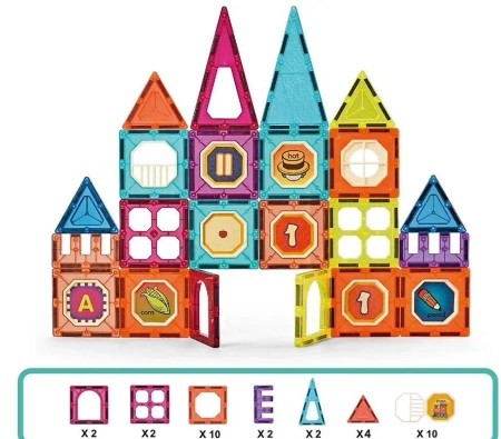 Klocki magnetyczne 32el - Madej