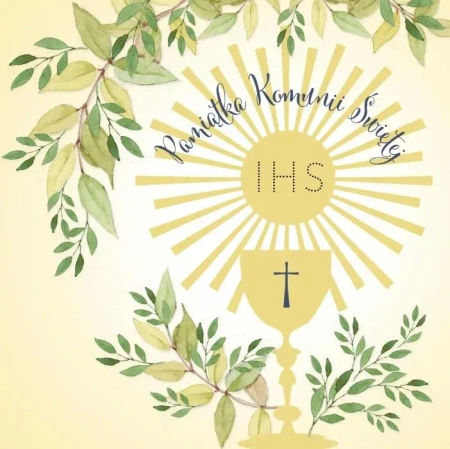 Karnet Swarovski kwadrat CL105 Komunia IHS Kielich - Clear Creations