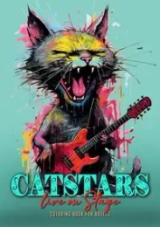 Catstars live on Stage Coloring Book for Adults - Publishing Monsoon