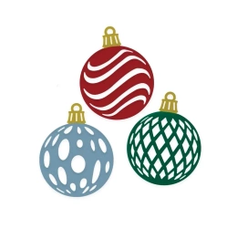 Wykrojnik - bombki 3szt - Dalprint dpCraft